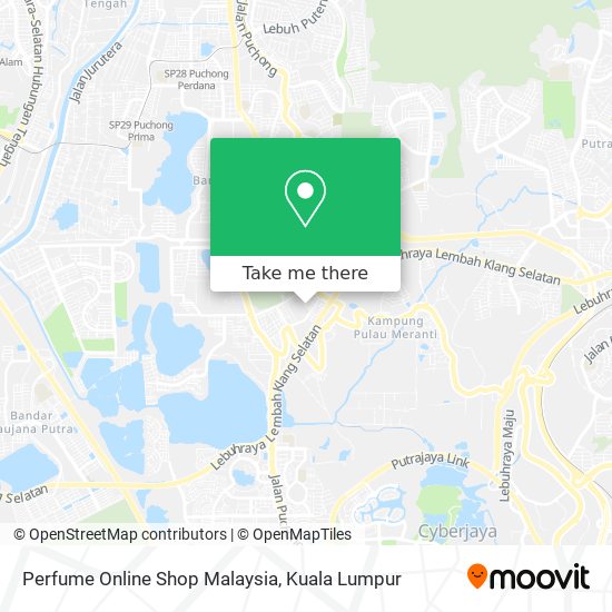 Perfume Online Shop Malaysia map