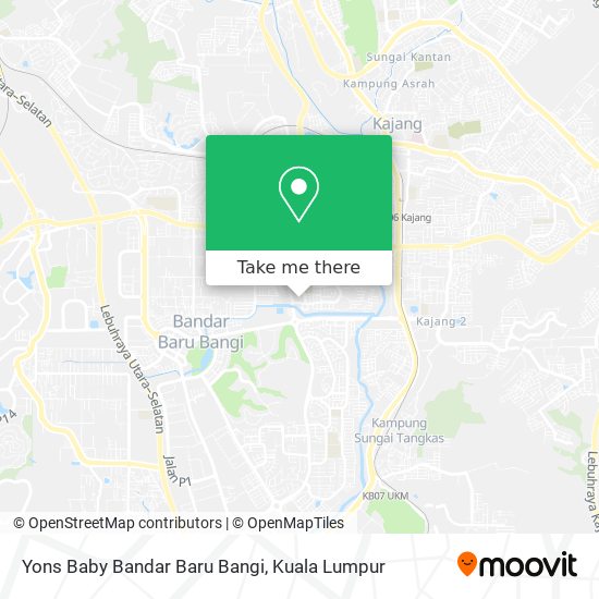 Yons Baby Bandar Baru Bangi map