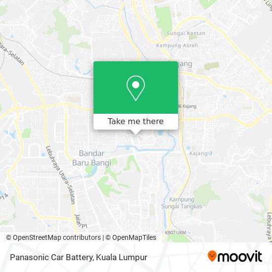 Peta Panasonic Car Battery