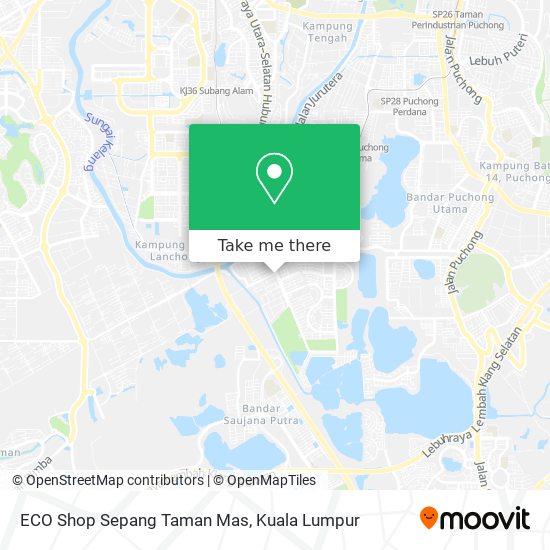 Peta ECO Shop Sepang Taman Mas