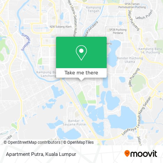 Apartment Putra map
