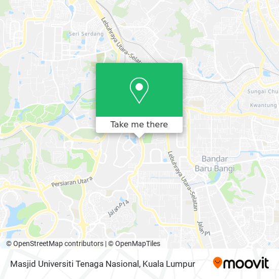 Peta Masjid Universiti Tenaga Nasional