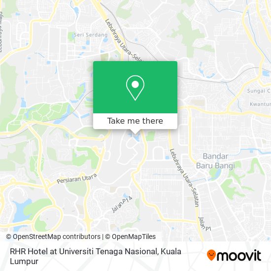 RHR Hotel at Universiti Tenaga Nasional map
