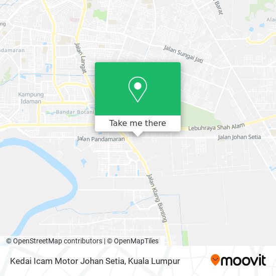 Kedai Icam Motor Johan Setia map