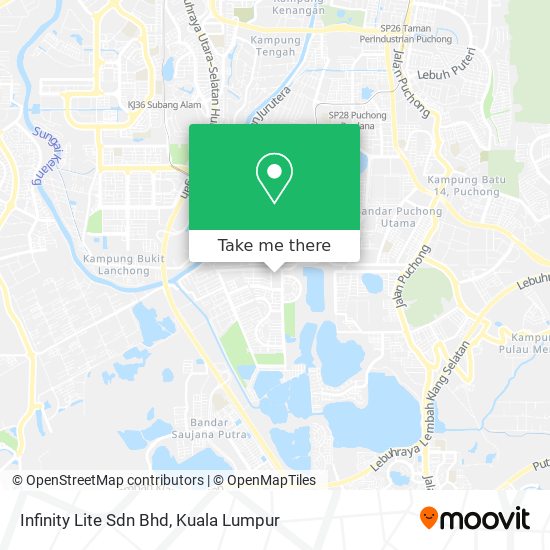 Infinity Lite Sdn Bhd map