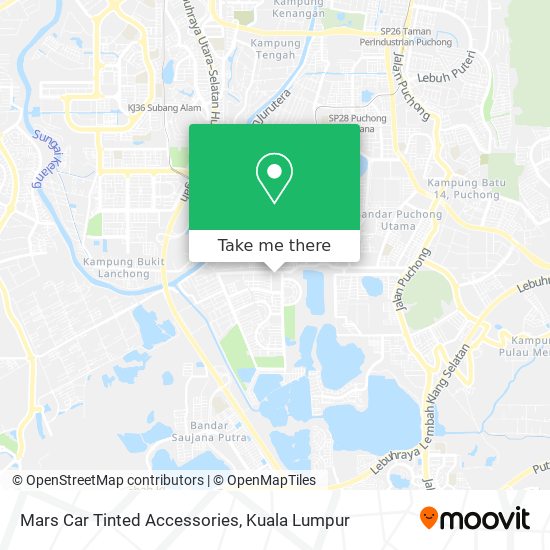 Mars Car Tinted Accessories map