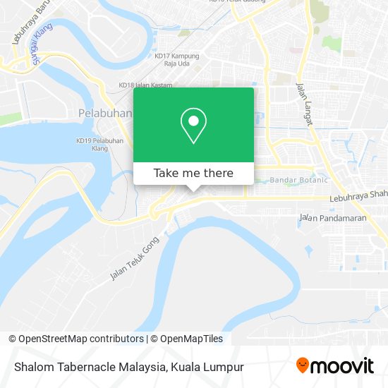 Shalom Tabernacle Malaysia map