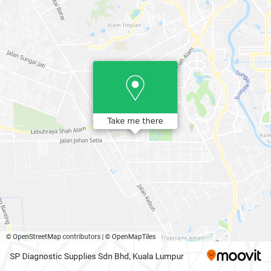 Peta SP Diagnostic Supplies Sdn Bhd