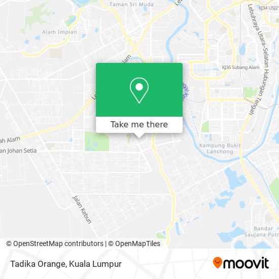 Tadika Orange map