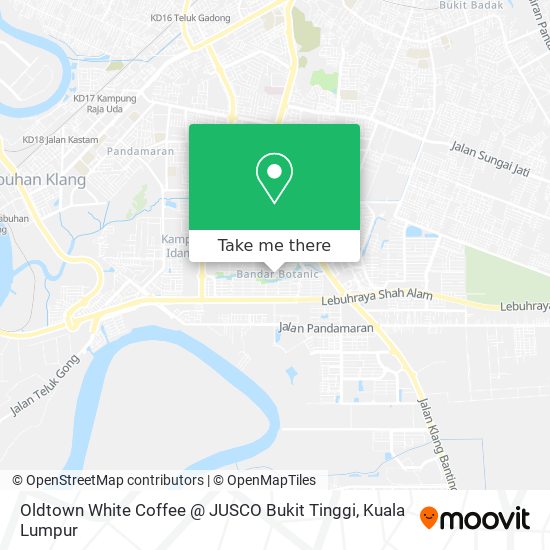 Peta Oldtown White Coffee @ JUSCO Bukit Tinggi
