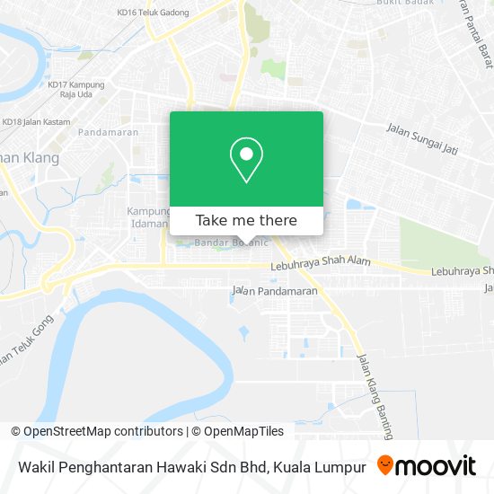 Wakil Penghantaran Hawaki Sdn Bhd map