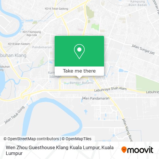 Wen Zhou Guesthouse Klang Kuala Lumpur map