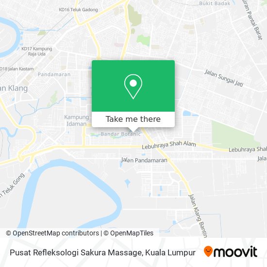 Pusat Refleksologi Sakura Massage map