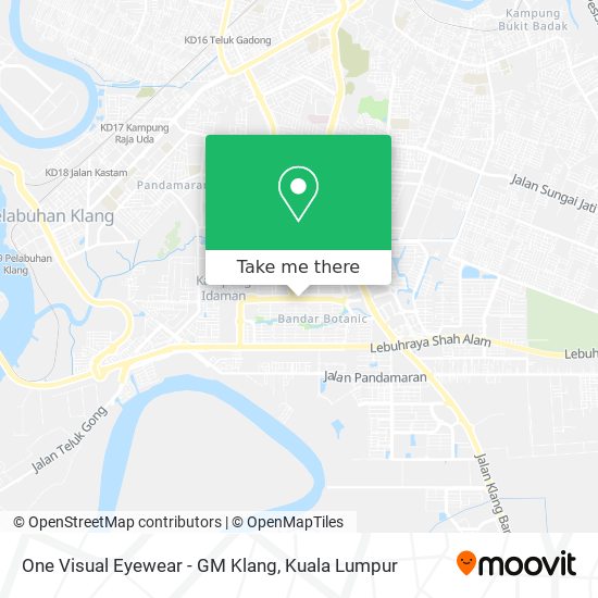 One Visual Eyewear - GM Klang map