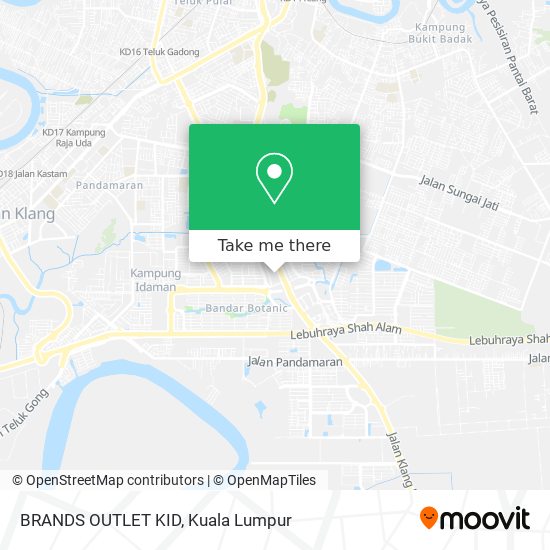 BRANDS OUTLET KID map