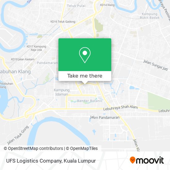 UFS Logistics Company map