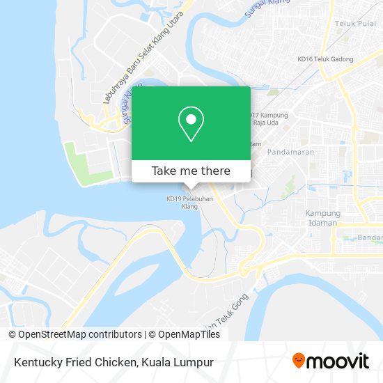 Kentucky Fried Chicken map