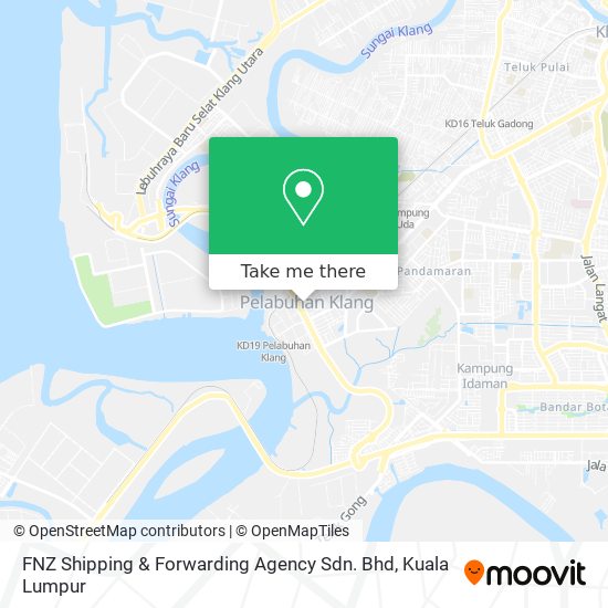 Peta FNZ Shipping & Forwarding Agency Sdn. Bhd