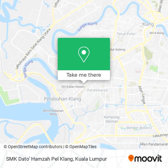 SMK Dato' Hamzah Pel Klang map