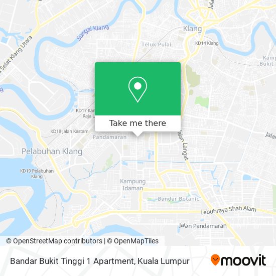Peta Bandar Bukit Tinggi 1 Apartment
