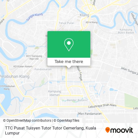 TTC Pusat Tuisyen Tutor Tutor Cemerlang map