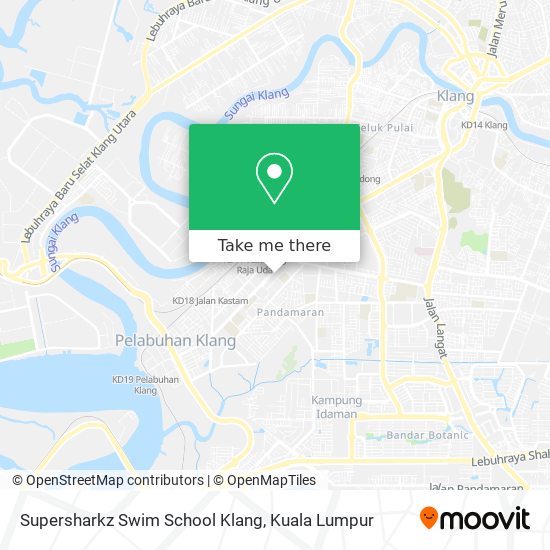 Peta Supersharkz Swim School Klang