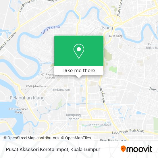 Pusat Aksesori Kereta Impct map