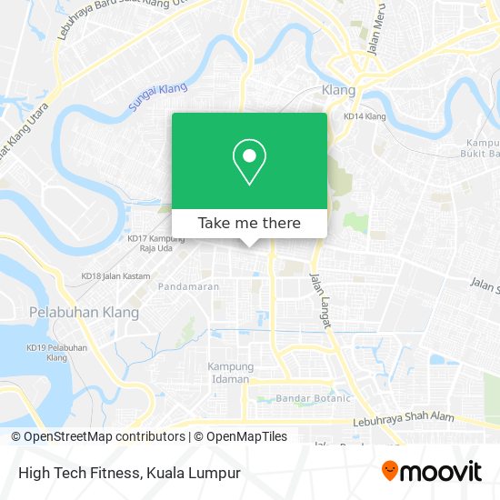 High Tech Fitness map