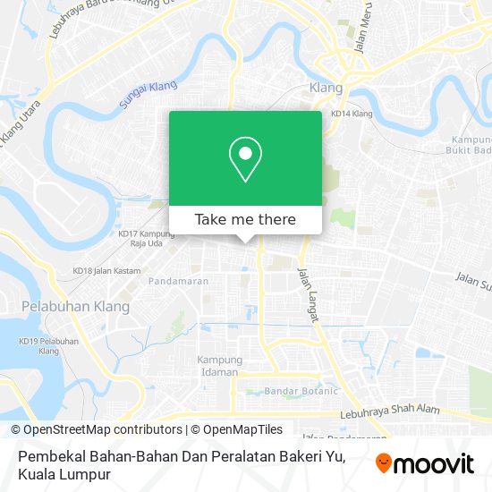 Peta Pembekal Bahan-Bahan Dan Peralatan Bakeri Yu