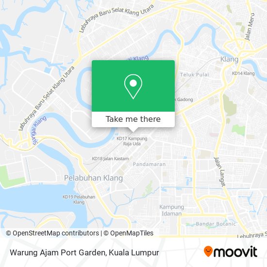 Peta Warung Ajam Port Garden