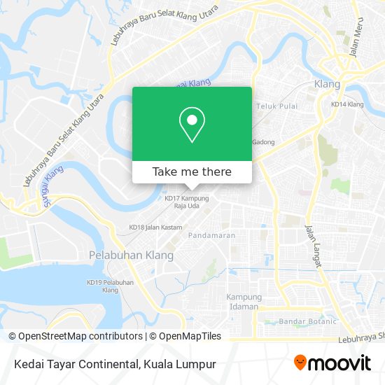 Kedai Tayar Continental map