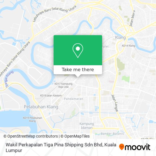 Wakil Perkapalan Tiga Pina Shipping Sdn Bhd map