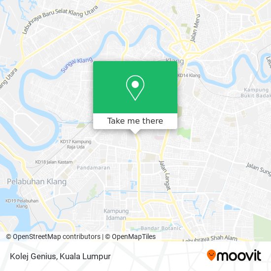 Kolej Genius map