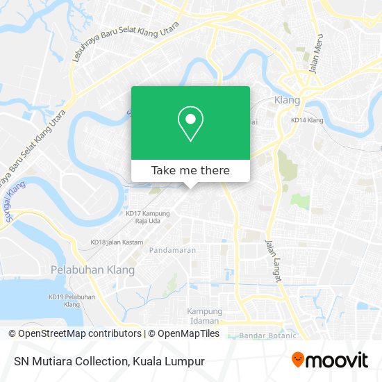 SN Mutiara Collection map