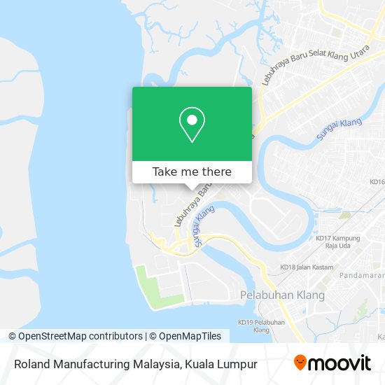 Roland Manufacturing Malaysia map