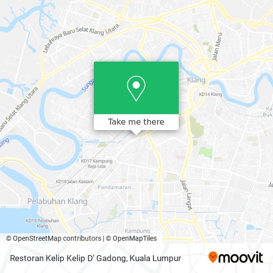 Peta Restoran Kelip Kelip D' Gadong