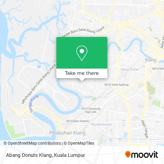 Peta Abang Donuts Klang