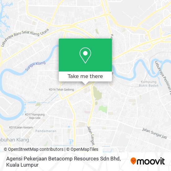 Peta Agensi Pekerjaan Betacomp Resources Sdn Bhd