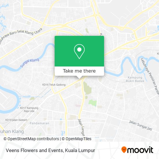 Veens Flowers and Events map