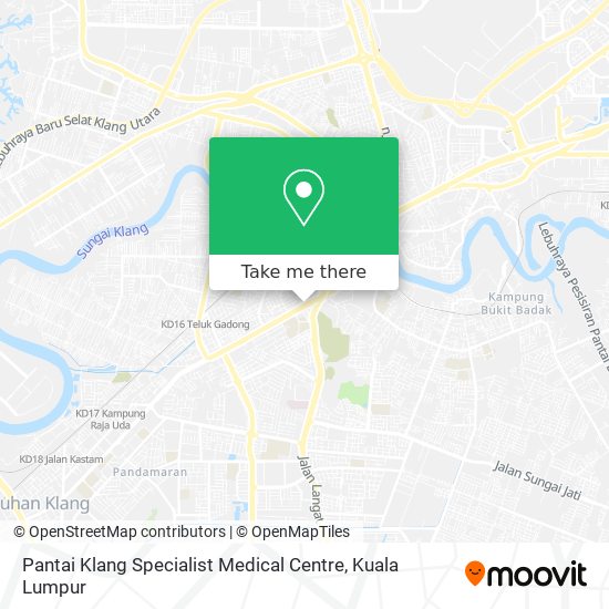 Pantai Klang Specialist Medical Centre map