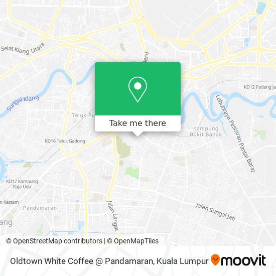 Oldtown White Coffee @ Pandamaran map