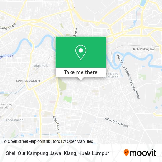 Peta Shell Out Kampung Jawa. Klang