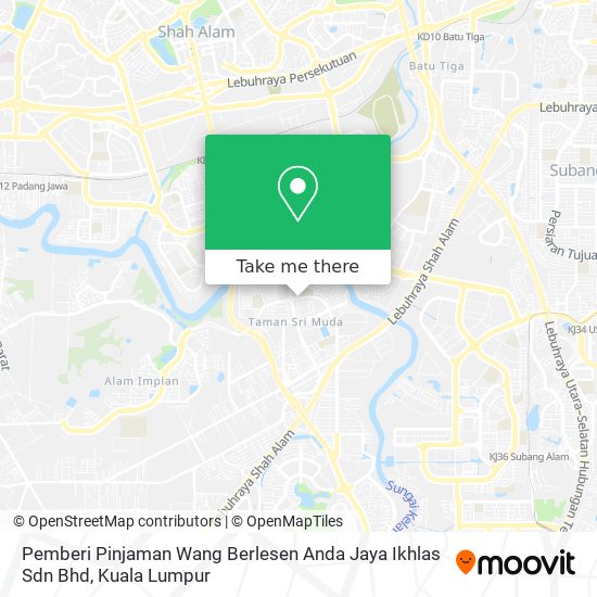 Pemberi Pinjaman Wang Berlesen Anda Jaya Ikhlas Sdn Bhd map