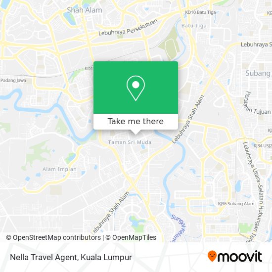 Nella Travel Agent map