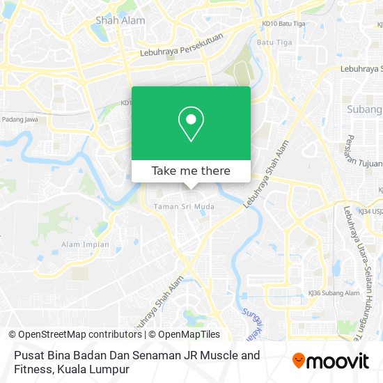 Pusat Bina Badan Dan Senaman JR Muscle and Fitness map