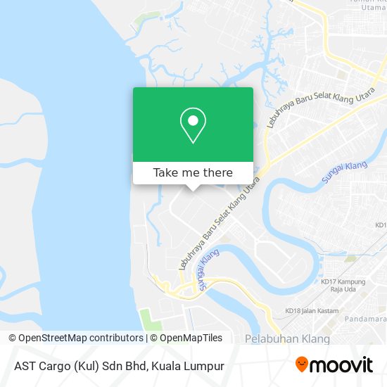 AST Cargo (Kul) Sdn Bhd map