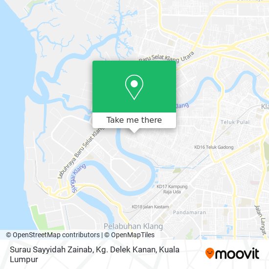 Surau Sayyidah Zainab, Kg. Delek Kanan map