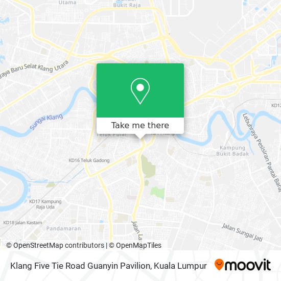 Klang Five Tie Road Guanyin Pavilion map