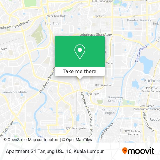 Apartment Sri Tanjung USJ 16 map