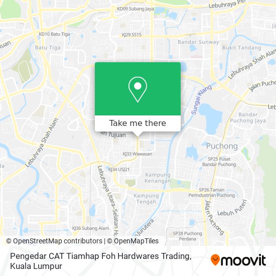 Pengedar CAT Tiamhap Foh Hardwares Trading map